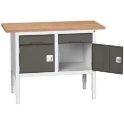 Bott Verso Adjustable Workbench With Cabinet & Drawer 830-930x1250x600mm -Storage Equipment Store AIG3979798