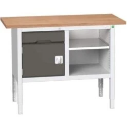 Bott Verso Adjustable Workbench With Shelf & Drawer 830-930x1250x600mm -Storage Equipment Store AIG3979799