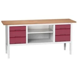 Bott Verso Adjustable Workbench Drawers & Shelves 830-930x2000x600mm -Storage Equipment Store AIG3979806