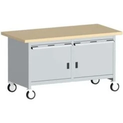 Bott Cubio Mobile Workbench With MPX Worktop HxWxD 840x1500x750mm -Storage Equipment Store AIG3979817