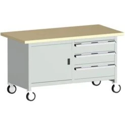 Bott Cubio Mobile Workbench With MPX Worktop HxWxD 840x1500x750mm -Storage Equipment Store AIG3979818