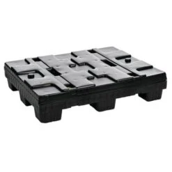 Mega Pack Folding Pallet Container - Solid Sides - 1 folding Side -Storage Equipment Store AIG3983628