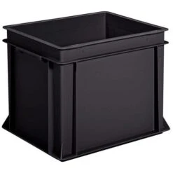 European-standard Container - Solid - Black - Recycled