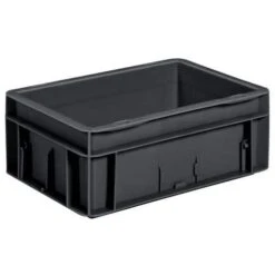 European-standard Container - Solid - Black - Recycled -Storage Equipment Store AIG400117