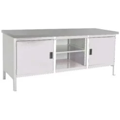 Bott Cubio Heavy Duty Industrial Workbench 2 Cabinet HxWxD 840x2000x750mm -Storage Equipment Store AIG4068263