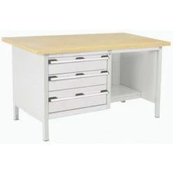 Bott Cubio Heavy Duty Workbench With MPX Top Shelves And Drawers 840x1500x750mm -Storage Equipment Store AIG4068269