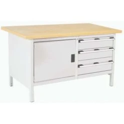 Bott Cubio Heavy Duty Workbench With 3 Drawers & 1 Cupboard -Storage Equipment Store AIG4068283