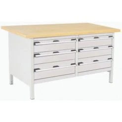 Bott Cubio Heavy Duty Workbench With 6 Drawers -Storage Equipment Store AIG4068291