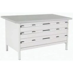 Bott Cubio Heavy Duty Workbench With Lino Worktop & Drawers HxWxD 840x1500x750mm -Storage Equipment Store AIG4068297