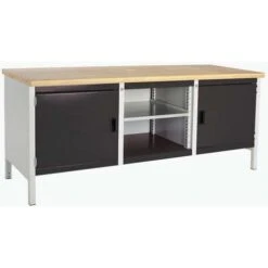 Bott Cubio Heavy Duty Industrial Workbench 2 Cabinet & MPX Top 840x2000x750mm -Storage Equipment Store AIG4068301