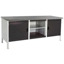 Bott Cubio Heavy Duty Industrial Workbench 2 Cabinet HxWxD 840x2000x750mm -Storage Equipment Store AIG4068305