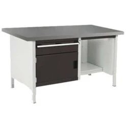 Bott Cubio Heavy Duty Workbench With Lino Top Shelf And Drawer 840x1500x750mm -Storage Equipment Store AIG4068324