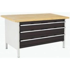 Bott Cubio Heavy Duty Workbench With Drawers & MPX Worktop HxWxD 840x1500x750mm -Storage Equipment Store AIG4068340