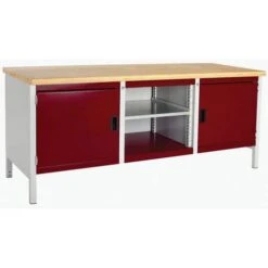 Bott Cubio Heavy Duty Industrial Workbench 2 Cabinet & MPX Top 840x2000x750mm -Storage Equipment Store AIG4068348