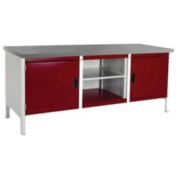 Bott Cubio Heavy Duty Industrial Workbench 2 Cabinet HxWxD 840x2000x750mm -Storage Equipment Store AIG4068352
