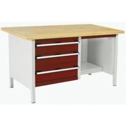 Bott Cubio Heavy Duty Workbench With MPX Top Shelves And Drawers 840x1500x750mm -Storage Equipment Store AIG4068358