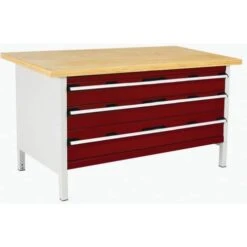 Bott Cubio Heavy Duty Workbench With Drawers & MPX Worktop HxWxD 840x1500x750mm -Storage Equipment Store AIG4068387