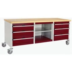 Bott Cubio Mobile Workbench With MPX Worktop HxWxD 840x2000x750mm -Storage Equipment Store AIG4068500