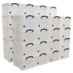 Clip Lock Box - 35 L Pallet - Clear - Really Useful -Storage Equipment Store AIG4358450