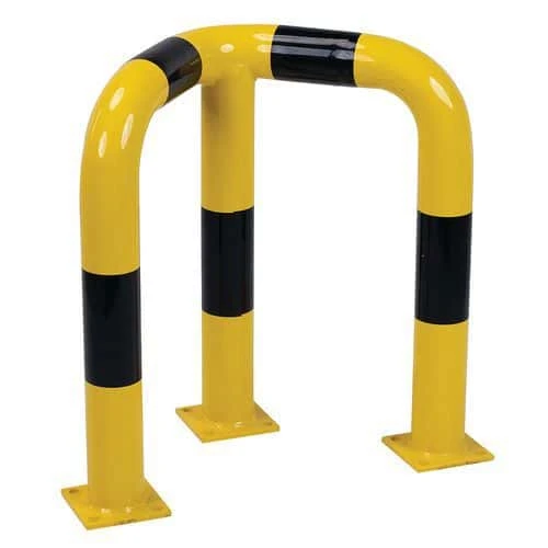 Corner Traffic Hoop Barriers - Black & Yellow - Steel - Manutan UK 6 Corner Traffic Hoop Barriers - Black & Yellow - Steel - Manutan UK - Image 4