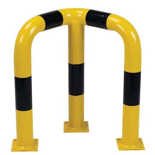 Corner Traffic Hoop Barriers - Black & Yellow - Steel - Manutan UK 7 Corner Traffic Hoop Barriers - Black & Yellow - Steel - Manutan UK - Image 5