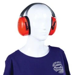 Folding Ear Defenders - Black & Red Earmuffs - Manutan UK -Storage Equipment Store AIG44194272