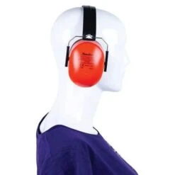 Folding Ear Defenders - Black & Red Earmuffs - Manutan UK -Storage Equipment Store AIG44194273
