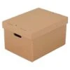 Document Storage Box Brown Plain Including Lid -Storage Equipment Store AIG4446556