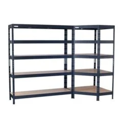 Rapid 3 Pro Corner Shelving Bay - 1800h With 5 Shelves -Storage Equipment Store AIG46703425