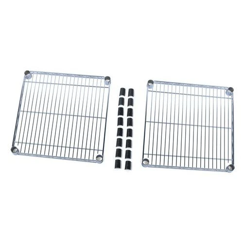 Chrome Wire Shelving Extra Square Shelf (Pack Of 2) 4 Chrome Wire Shelving Extra Square Shelf (Pack Of 2) - Image 2