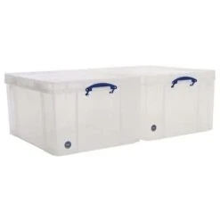 145 L Clear Really Useful Box Pack Of 2