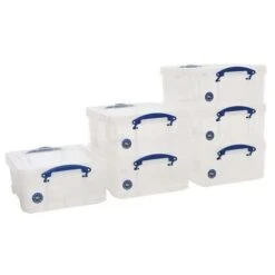 Clip Lock Box - 18 L - Clear - Really Useful -Storage Equipment Store AIG5393028