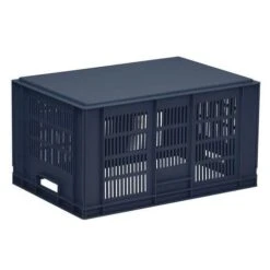 Euro Stacking Container - Ventilated Sides & Solid Base - Manutan UK -Storage Equipment Store AIG5503337