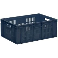 Euro Stacking Container - Ventilated Sides & Base - Manutan UK -Storage Equipment Store AIG5504303