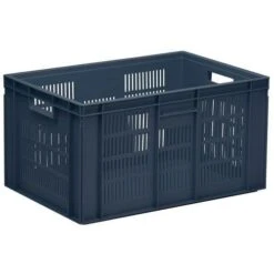 Euro Stacking Container - Ventilated Sides & Solid Base - Manutan UK -Storage Equipment Store AIG5504304