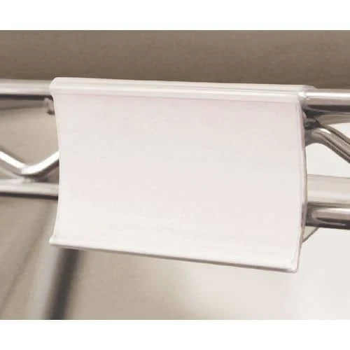 Clip On Display Labels For Chrome Wire Shelving Bays (Pack Of 12) 3 Clip On Display Labels For Chrome Wire Shelving Bays (Pack Of 12)