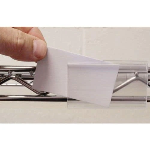 Clip On Display Labels For Chrome Wire Shelving Bays (Pack Of 12) 4 Clip On Display Labels For Chrome Wire Shelving Bays (Pack Of 12) - Image 2