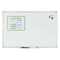 Magnetic Wall Whiteboard - Erasable Lacquered Surface - Manutan UK -Storage Equipment Store AIG5625537