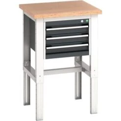 Bott Cubio Height Adjustable Workbench MPX & Drawers 740-1140x750x750mm -Storage Equipment Store AIG5841209