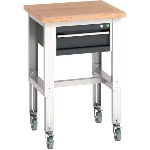 Bott Cubio Mobile Workbench With MPX Worktop HxWxD 840-1140x750x750mm 7 Bott Cubio Mobile Workbench With MPX Worktop HxWxD 840-1140x750x750mm - Image 5