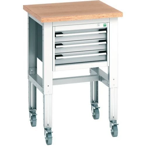 Bott Cubio Mobile Workbench With MPX Worktop HxWxD 840-1140x750x750mm 8 Bott Cubio Mobile Workbench With MPX Worktop HxWxD 840-1140x750x750mm - Image 6