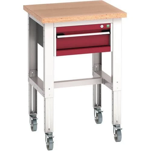Bott Cubio Mobile Workbench With MPX Worktop HxWxD 840-1140x750x750mm 9 Bott Cubio Mobile Workbench With MPX Worktop HxWxD 840-1140x750x750mm - Image 7