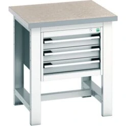 Bott Cubio Heavy Duty Industrial Workstand With Lino Worktop HxWxD 840x750x750mm -Storage Equipment Store AIG5841233