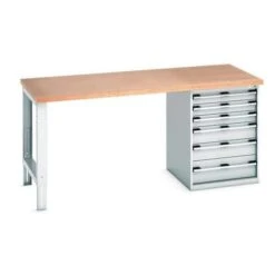 Bott Cubio Heavy Duty Steel Workbench With MPX Worktop HxWxD 940x2000x900mm -Storage Equipment Store AIG5841252
