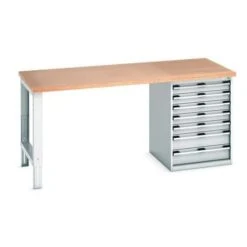 Bott Cubio Heavy Duty Steel Workbench With MPX Worktop HxWxD 940x2000x900mm -Storage Equipment Store AIG5841253