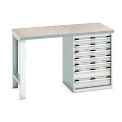 Bott Cubio Heavy Duty Workbench With Lino Worktop HxWxD 940x1500x750mm -Storage Equipment Store AIG5841273