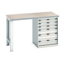 Bott Cubio Heavy Duty Workbench With Lino Worktop HxWxD 940x1500x750mm -Storage Equipment Store AIG5841274