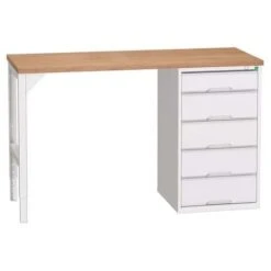 Bott Verso Industrial Workbench With 5 Drawers HxWxD 930x1500x600mm -Storage Equipment Store AIG5841373