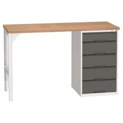 Bott Verso Industrial Workbench With 5 Drawers HxWxD 930x1500x600mm -Storage Equipment Store AIG5841374