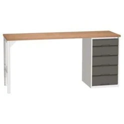 Bott Verso Industrial Workbench With 5 Drawers HxWxD 930x2000x600mm -Storage Equipment Store AIG5841380